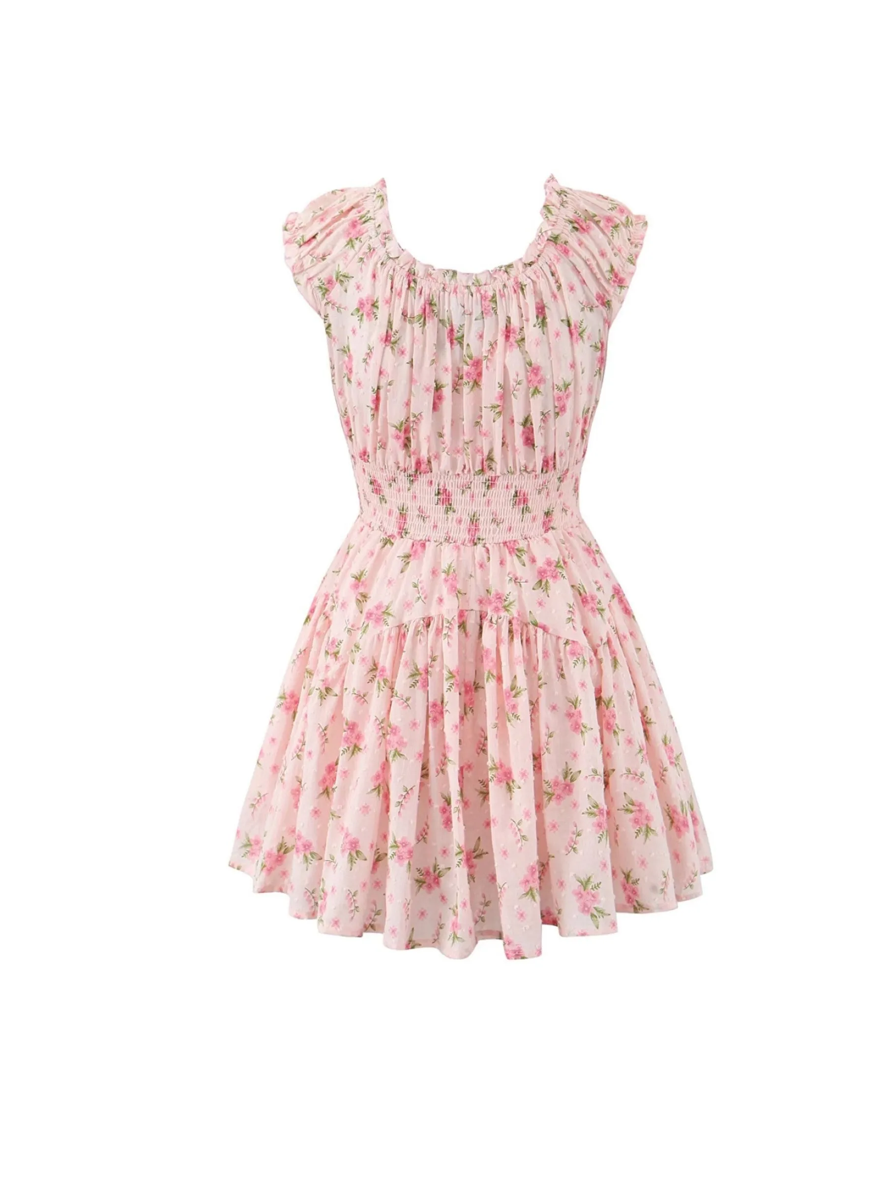 Alexxa Floral Ruffle Mini Dress