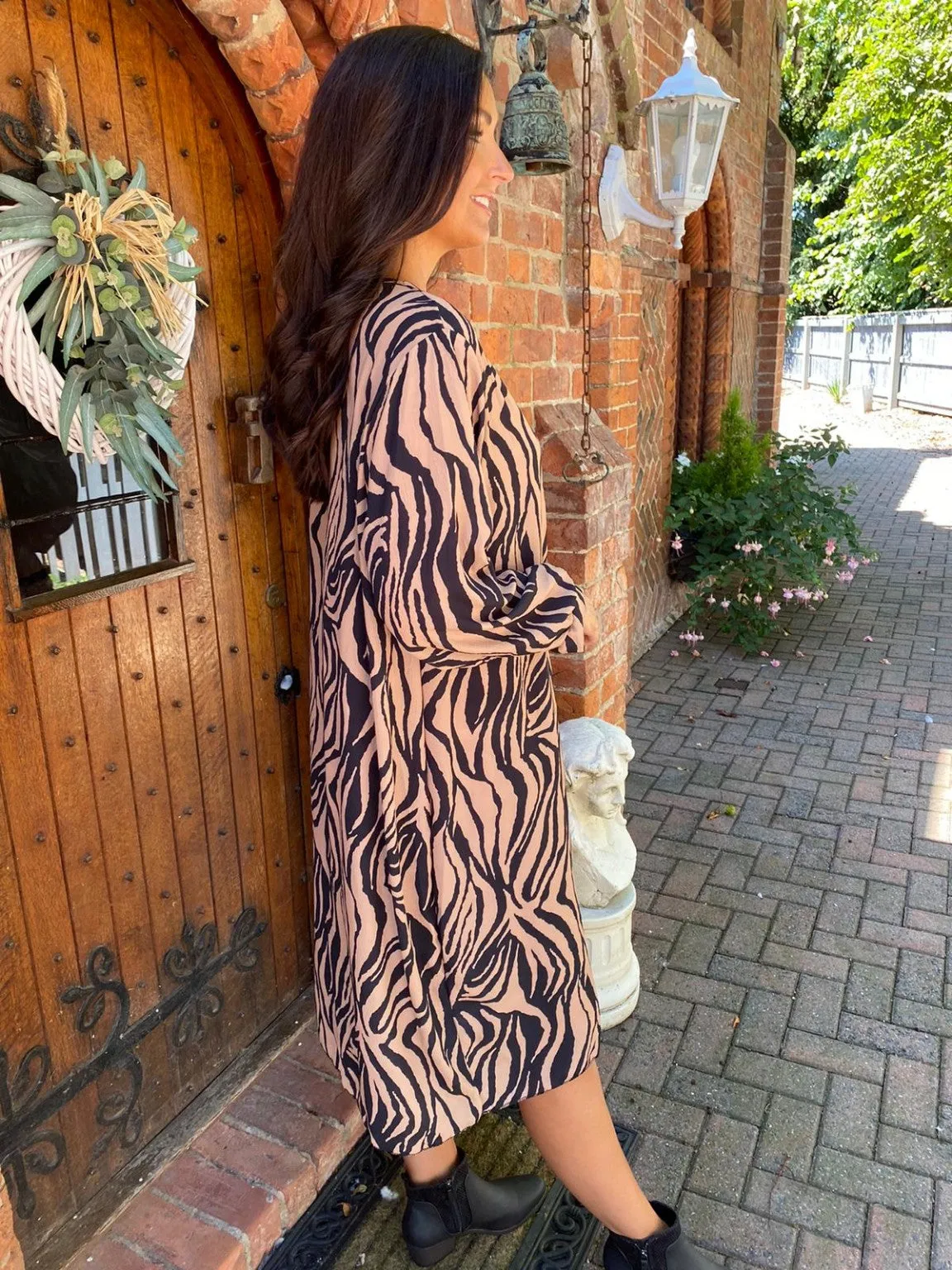 Animal Print Dress Donna