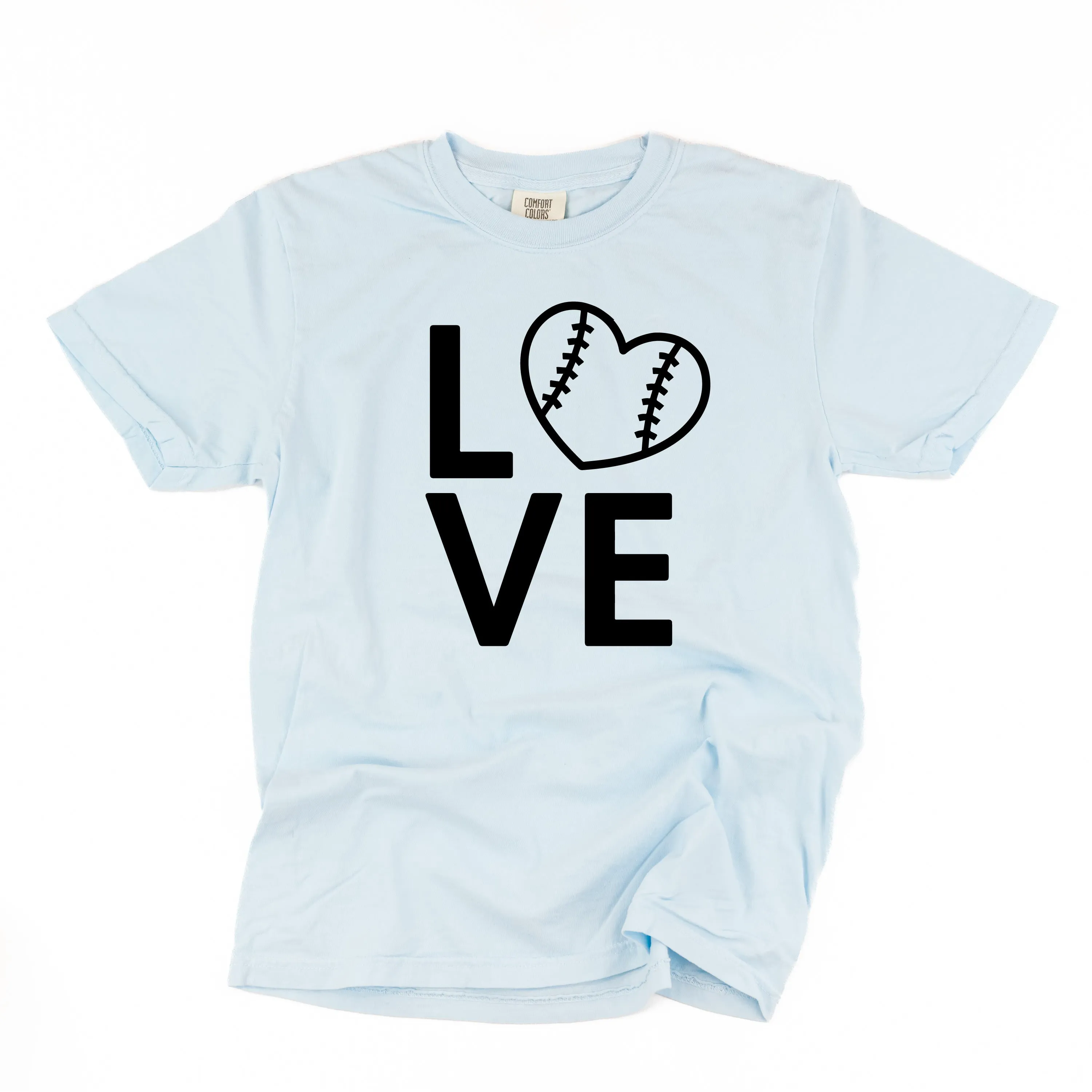 Baseball Love - SHORT SLEEVE COMFORT COLORS TEE