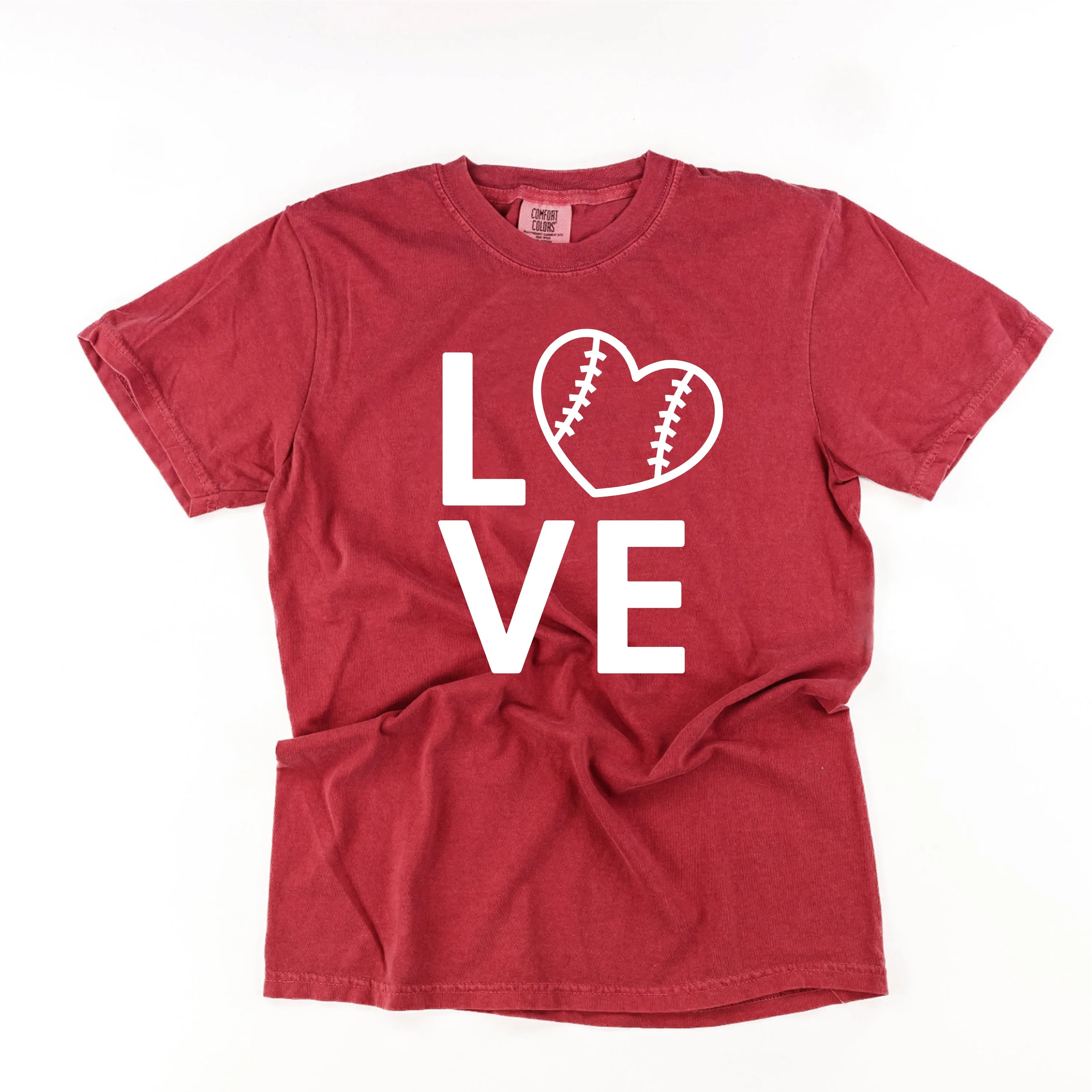 Baseball Love - SHORT SLEEVE COMFORT COLORS TEE