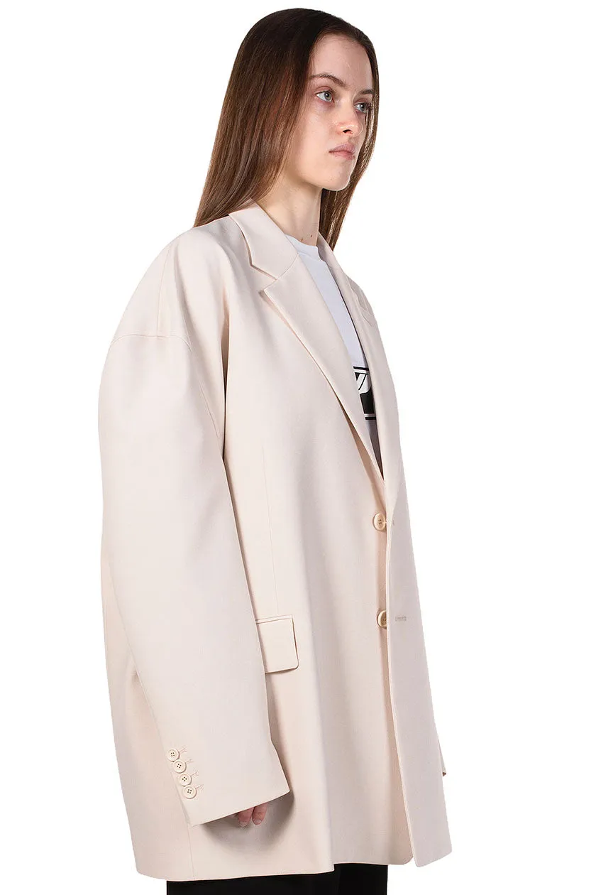 Beige Oversize Single Jacket