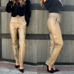 Bevy Flog - Ali Pant in Beige Vegan