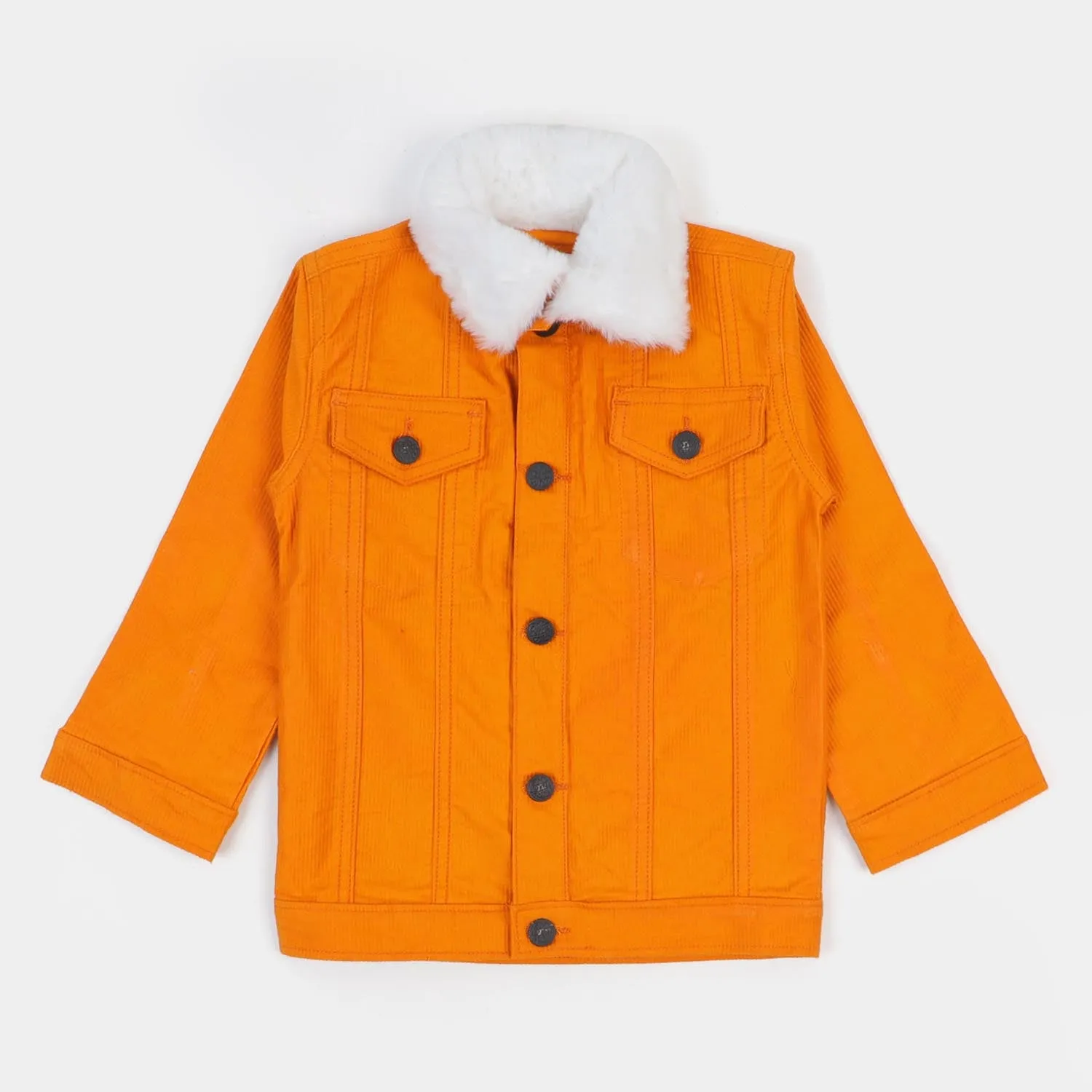 Boys Corduroy Jacket Stripes - Mustard