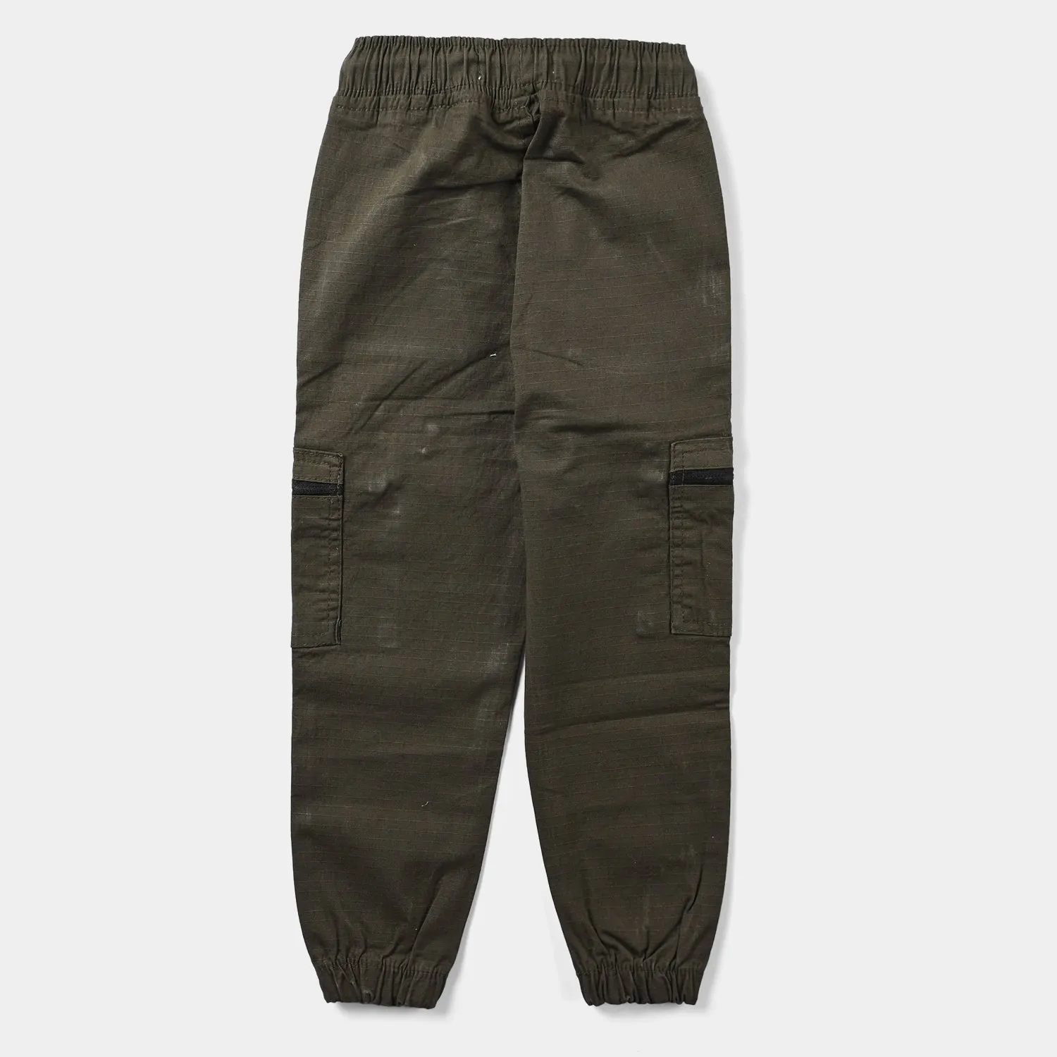 Boys Cotton Pant Cargo-C.Olive