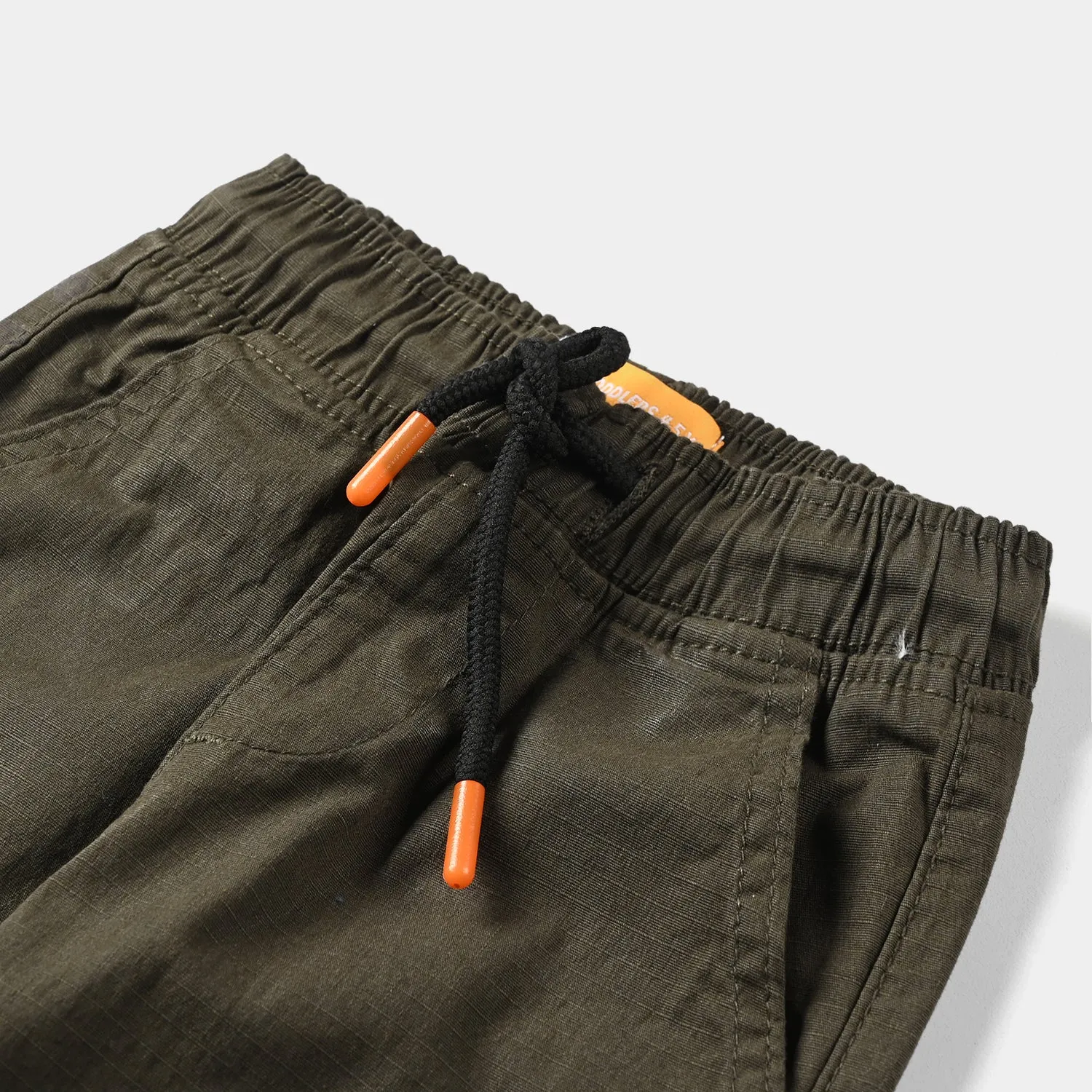 Boys Cotton Pant Cargo-C.Olive