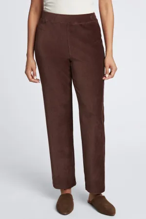 Caden Ankle Length Plush Cord Pant