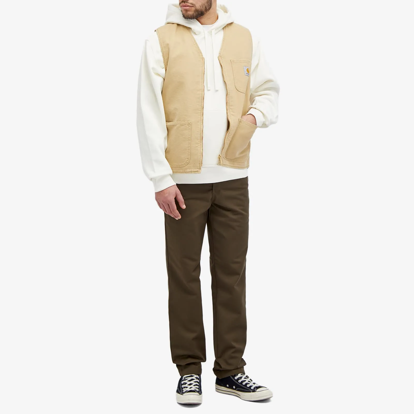 Carhartt Wip Arbor Vest in Bourbon Aged Canvas