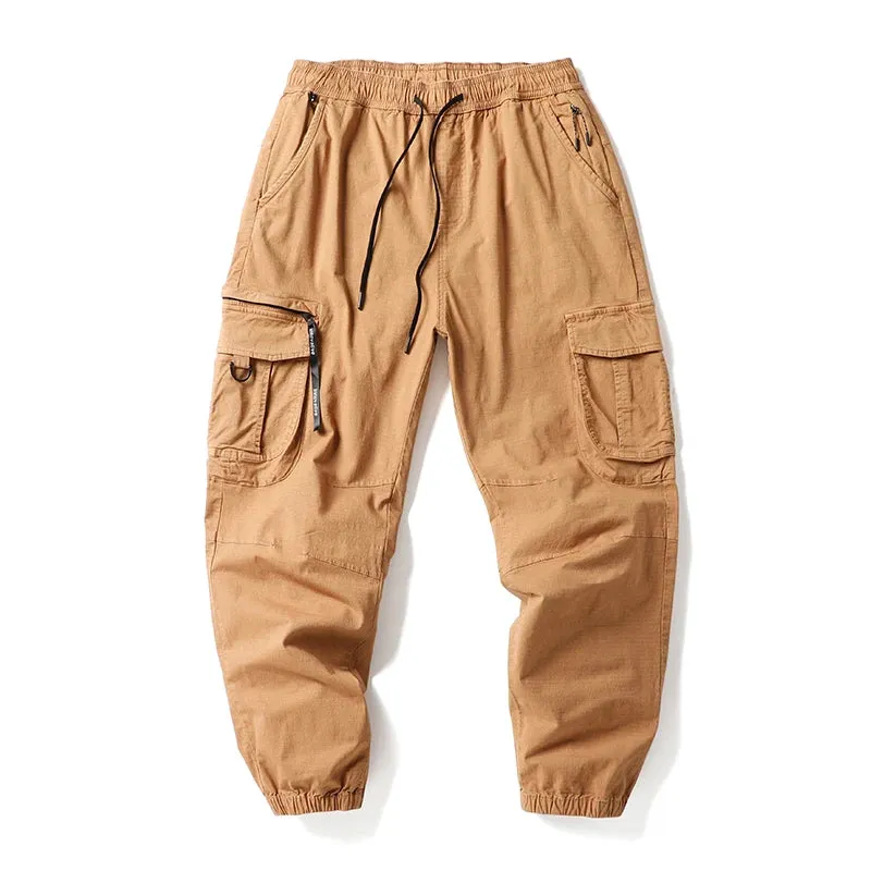 Casual Cargo Pants Men Japanese Streetwear Loose Joggers