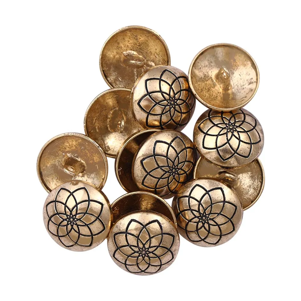 Celtic Design Antique Vintage Metal Buttons for Men's Clothing