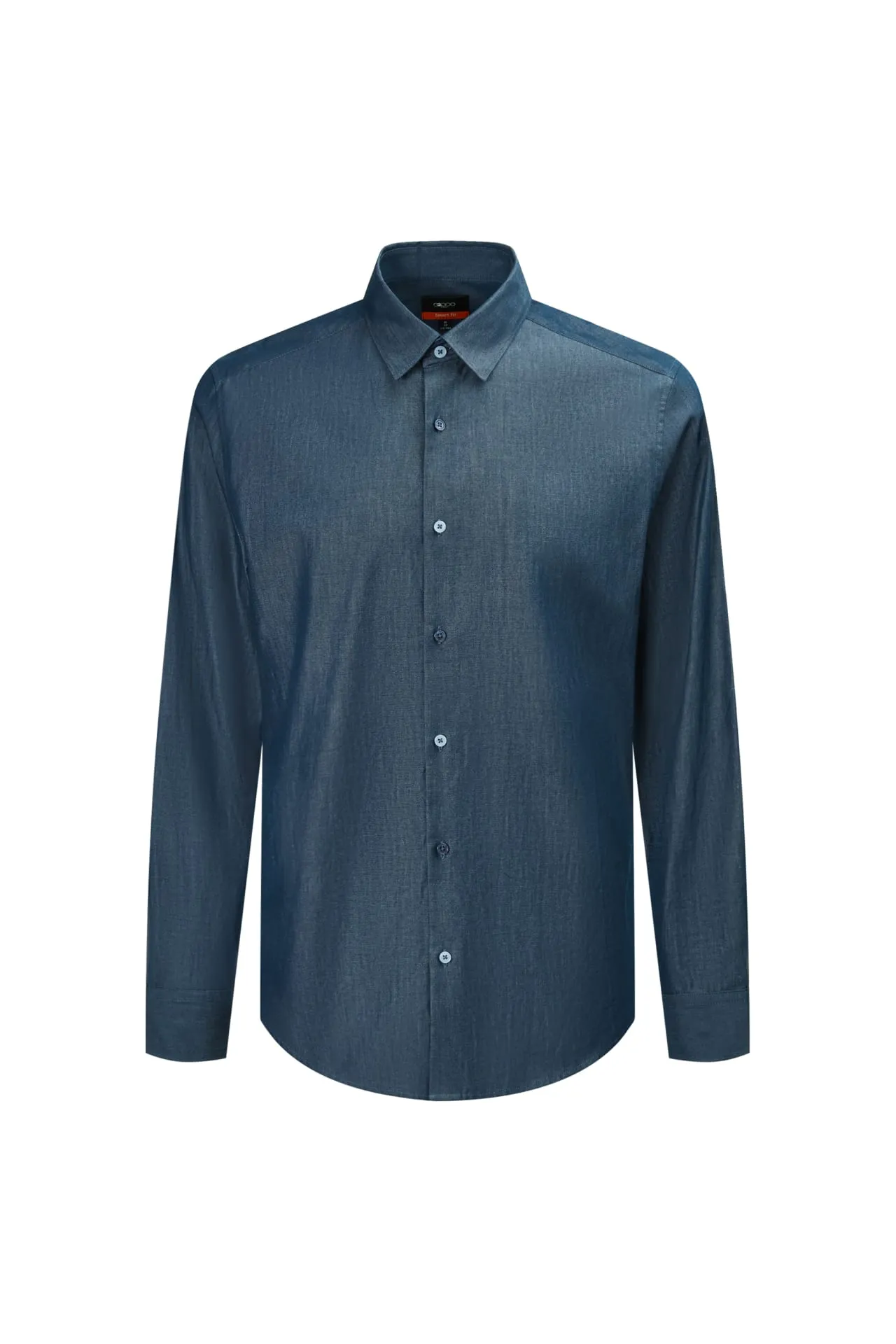 Chambray Cotton Denim Look Casual Shirt