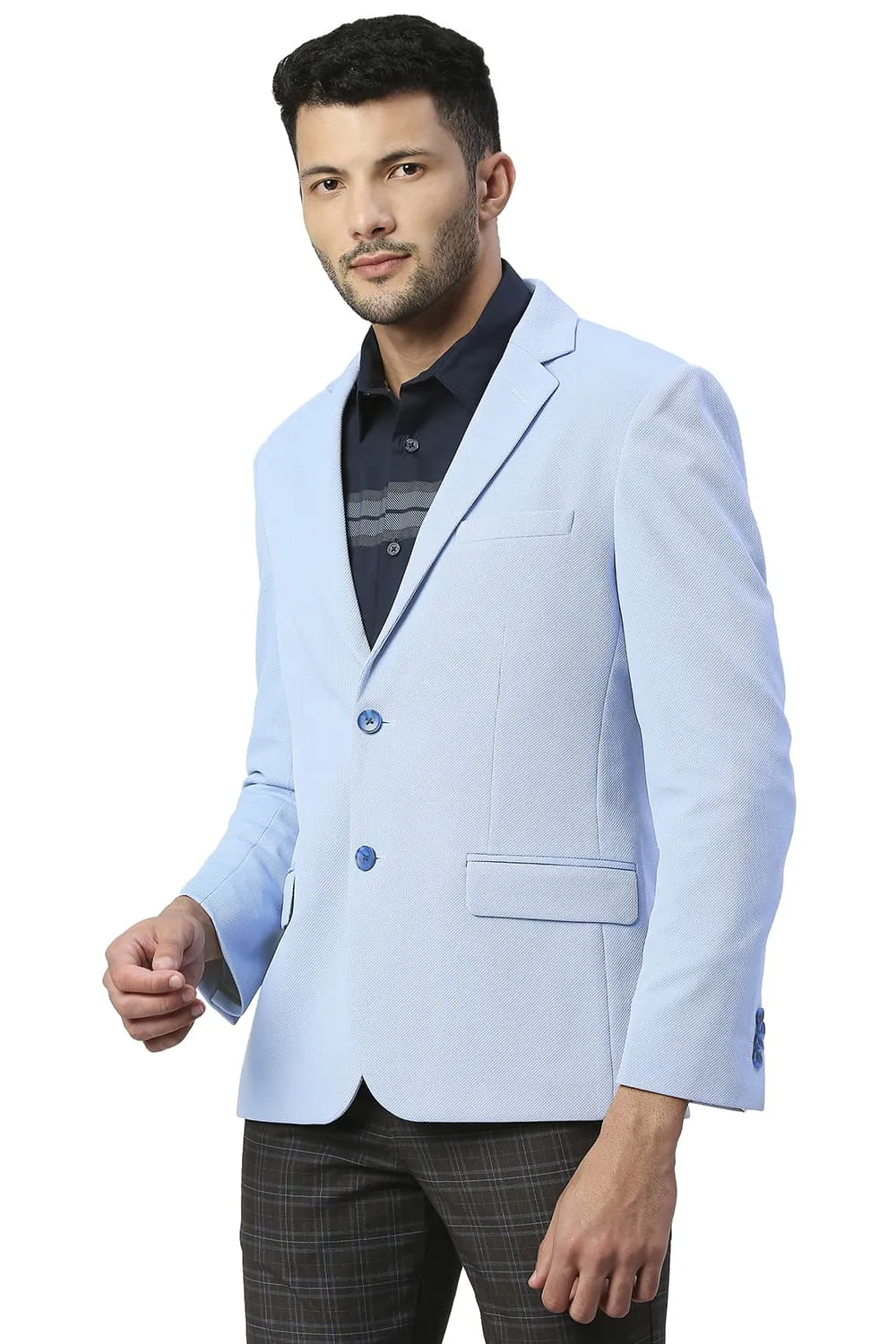 Comfort Fit Polyester Stretch Knit Blazers