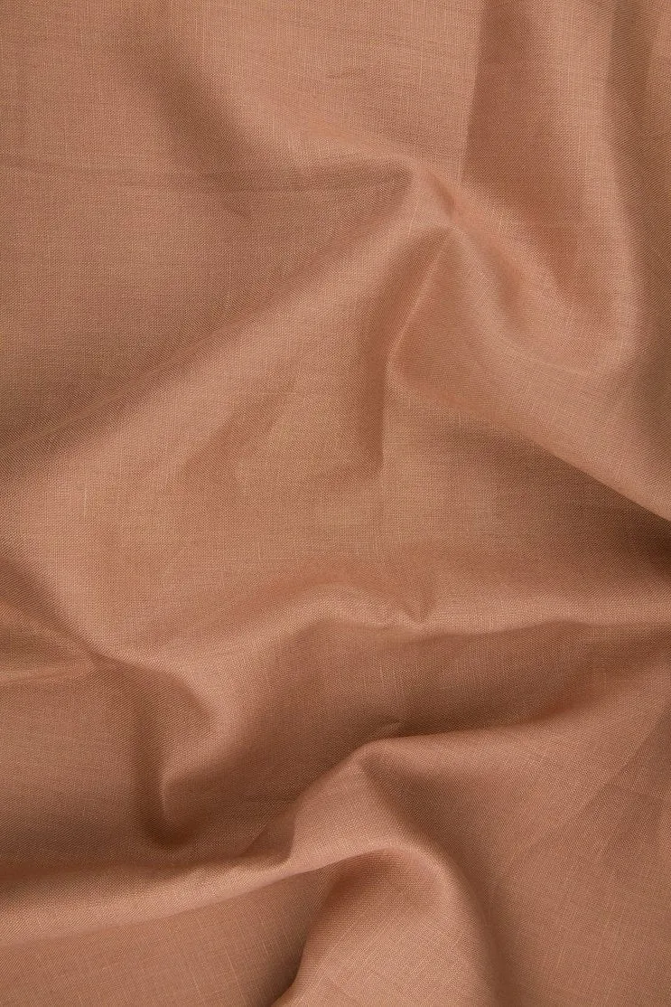 Copper Medium Weight Linen Fabric