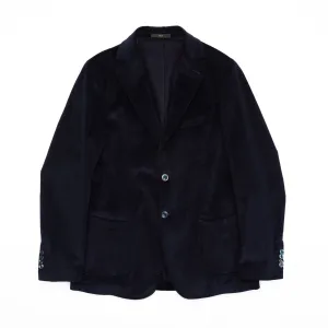 Corduroy Blazer in Navy Corduroy