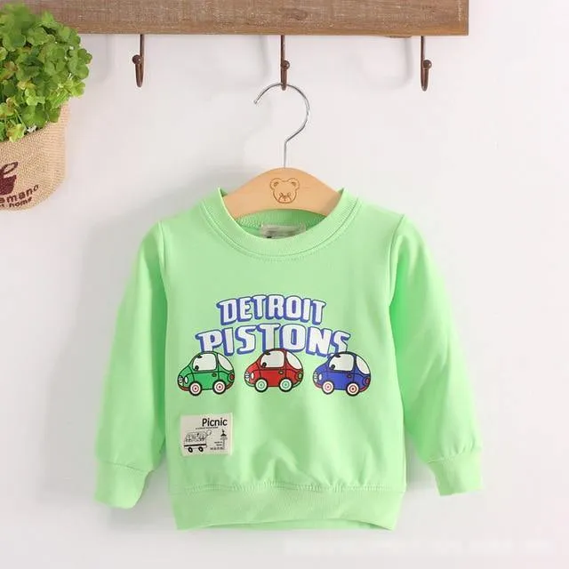 Cotton Long Sleeve O-neck T-Shirt