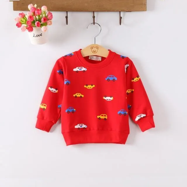 Cotton Long Sleeve O-neck T-Shirt