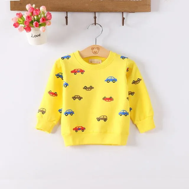 Cotton Long Sleeve O-neck T-Shirt