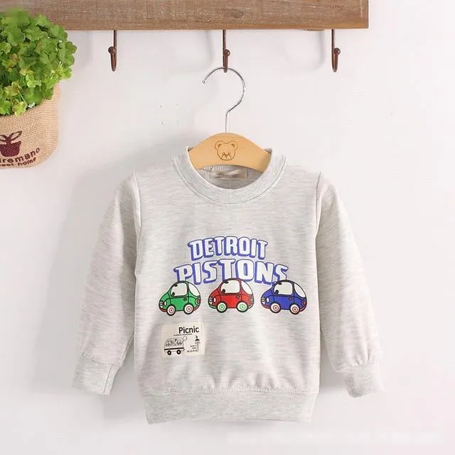 Cotton Long Sleeve O-neck T-Shirt