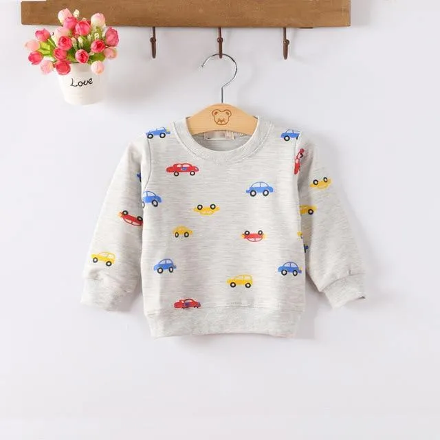 Cotton Long Sleeve O-neck T-Shirt