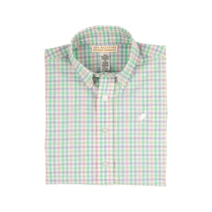 Dean's List Dress Shirt - Sir Proper's Preppy Plaid with Worth Avenue White Stork