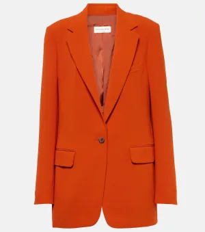 Dries Van Noten crepe jacket, orange