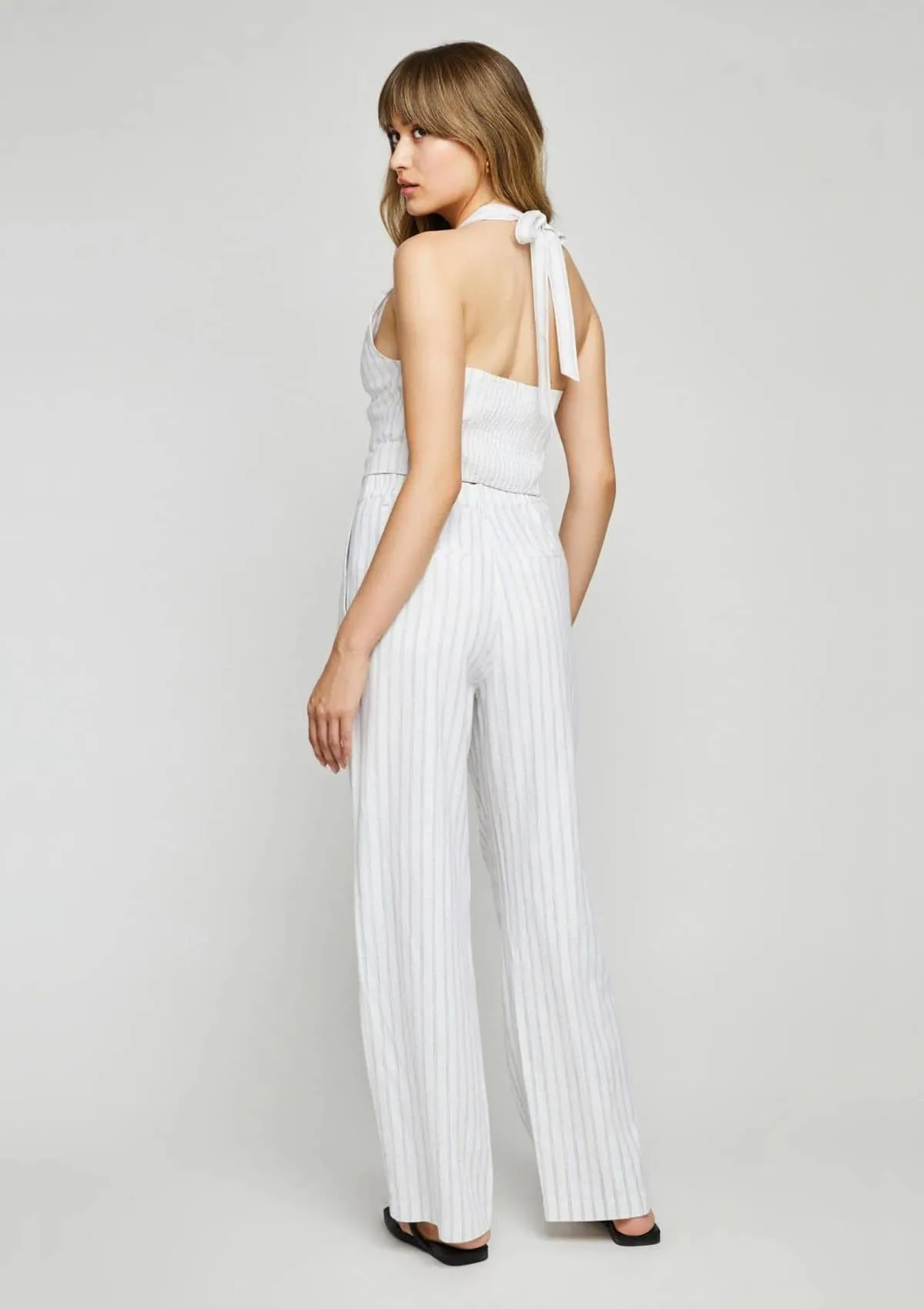 Elliot White Stripe Pants