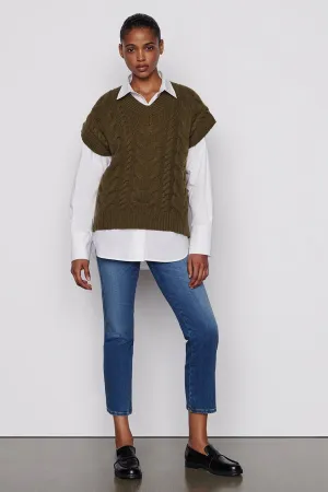 Frame - Cable V Neck Sweater