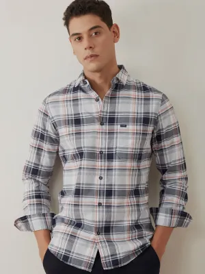 Grey Big Checks Shirt