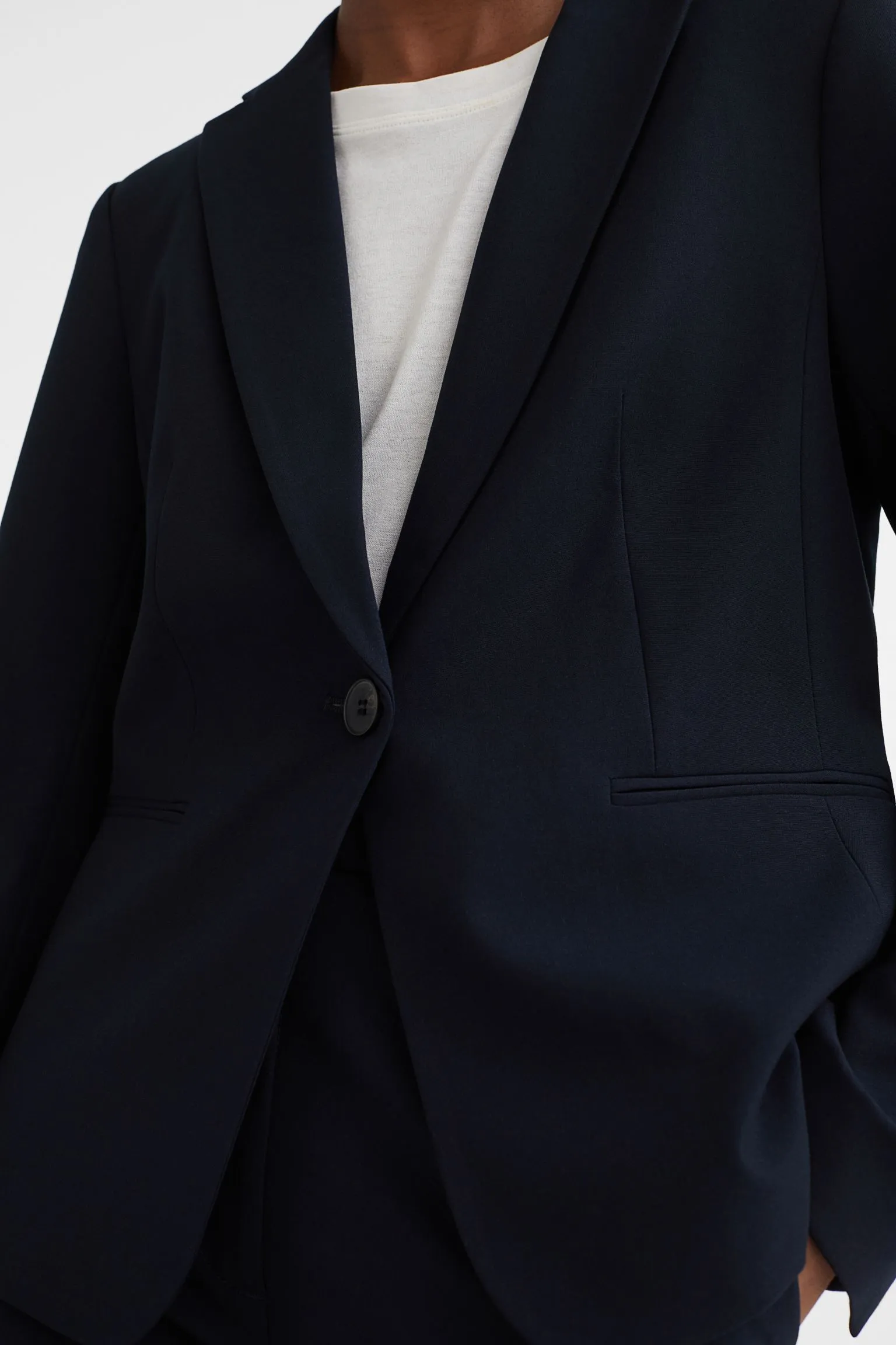 H&M Fitted Blazer, navy blue