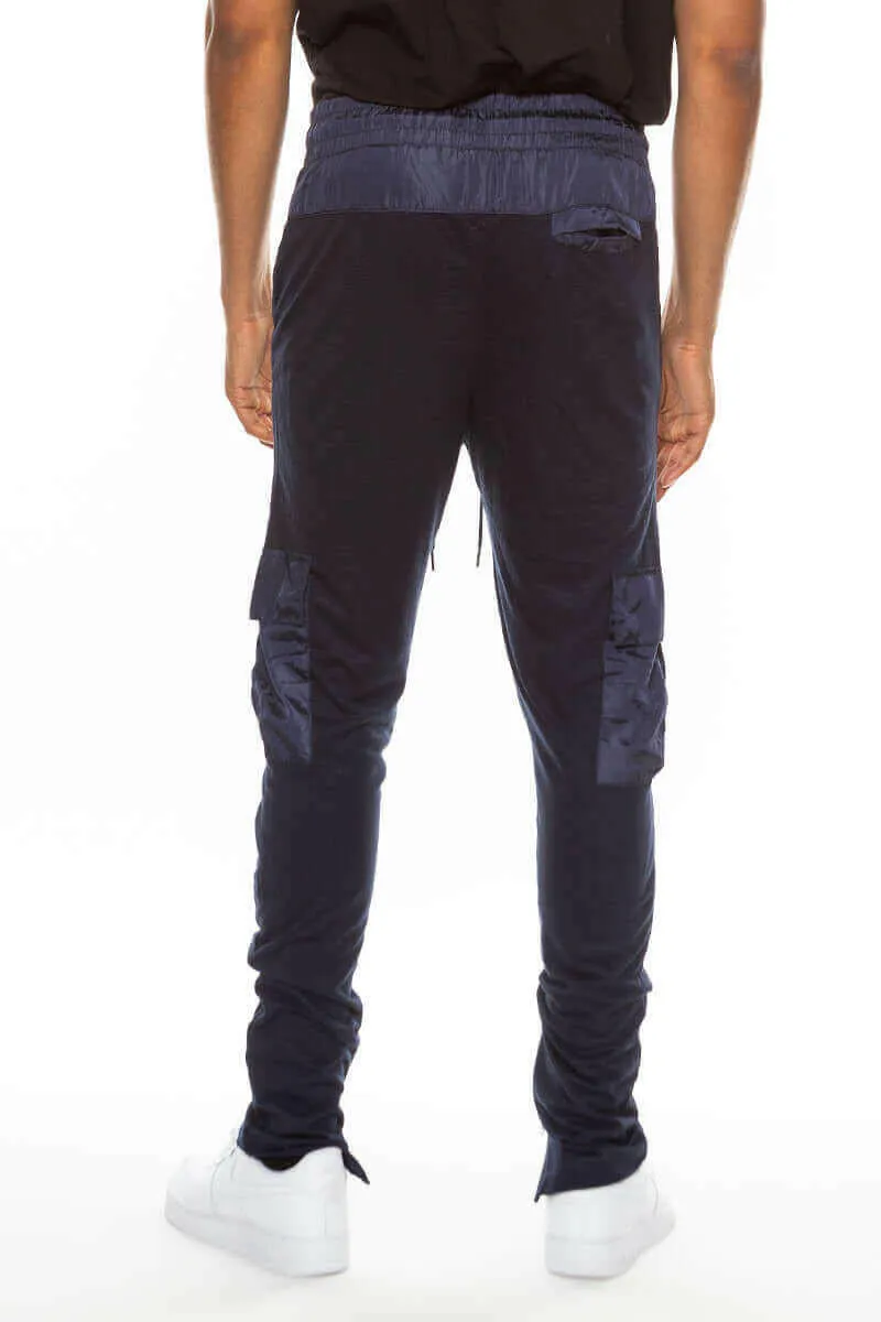 Heathered Cotton Blend Joggers