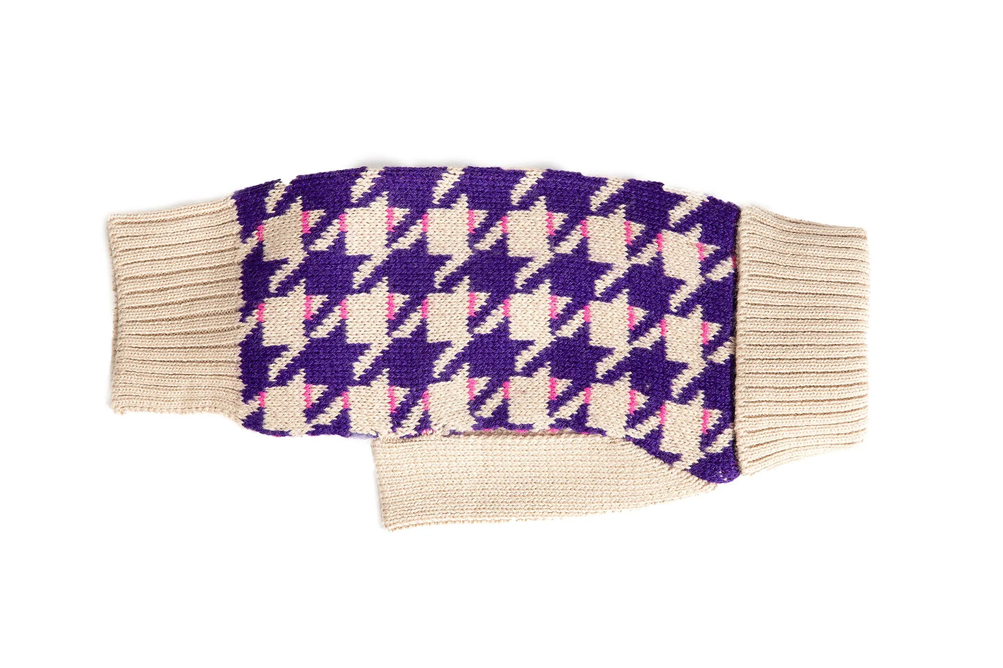 Herringbone His & Hers Wool Dog Sweater - 2 Color Options - Small & Large Dogs