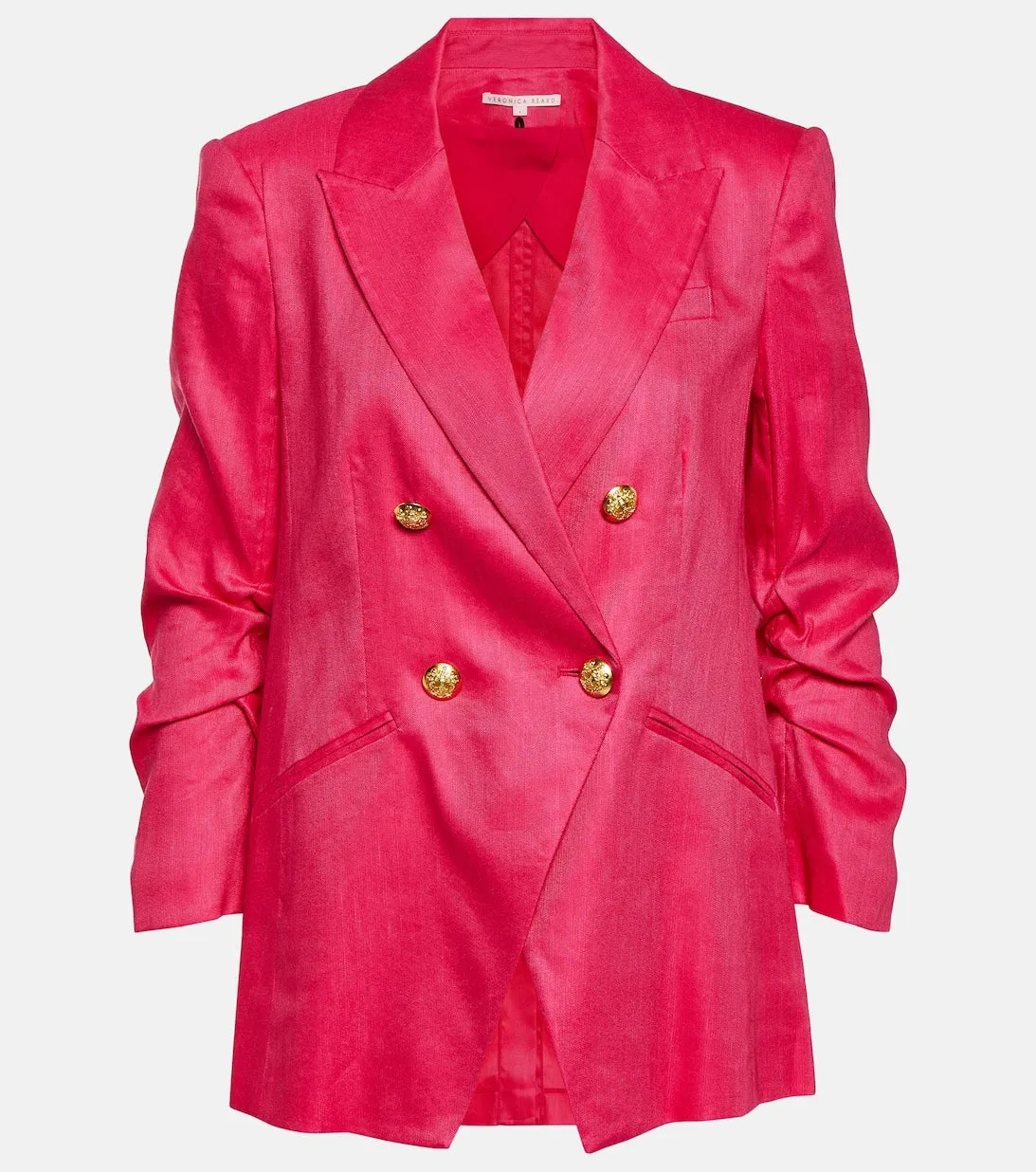 Hirsch VERONICA BEARD Linen Blend Dickey Blazer, Pink