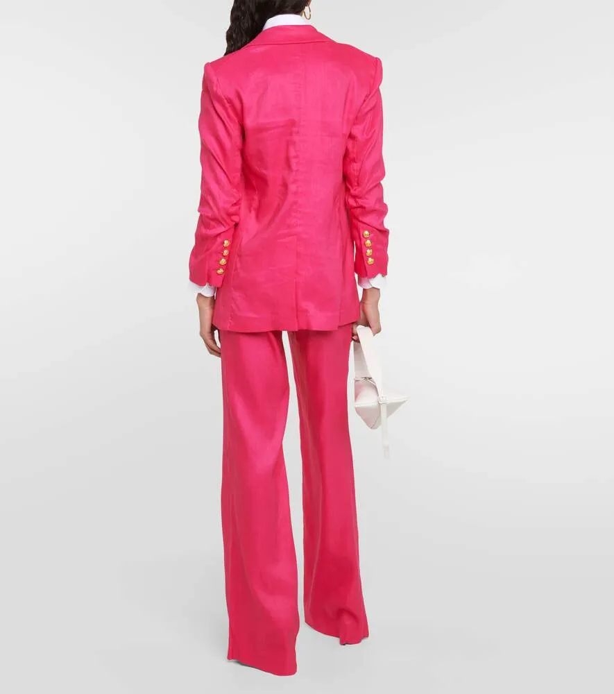 Hirsch VERONICA BEARD Linen Blend Dickey Blazer, Pink