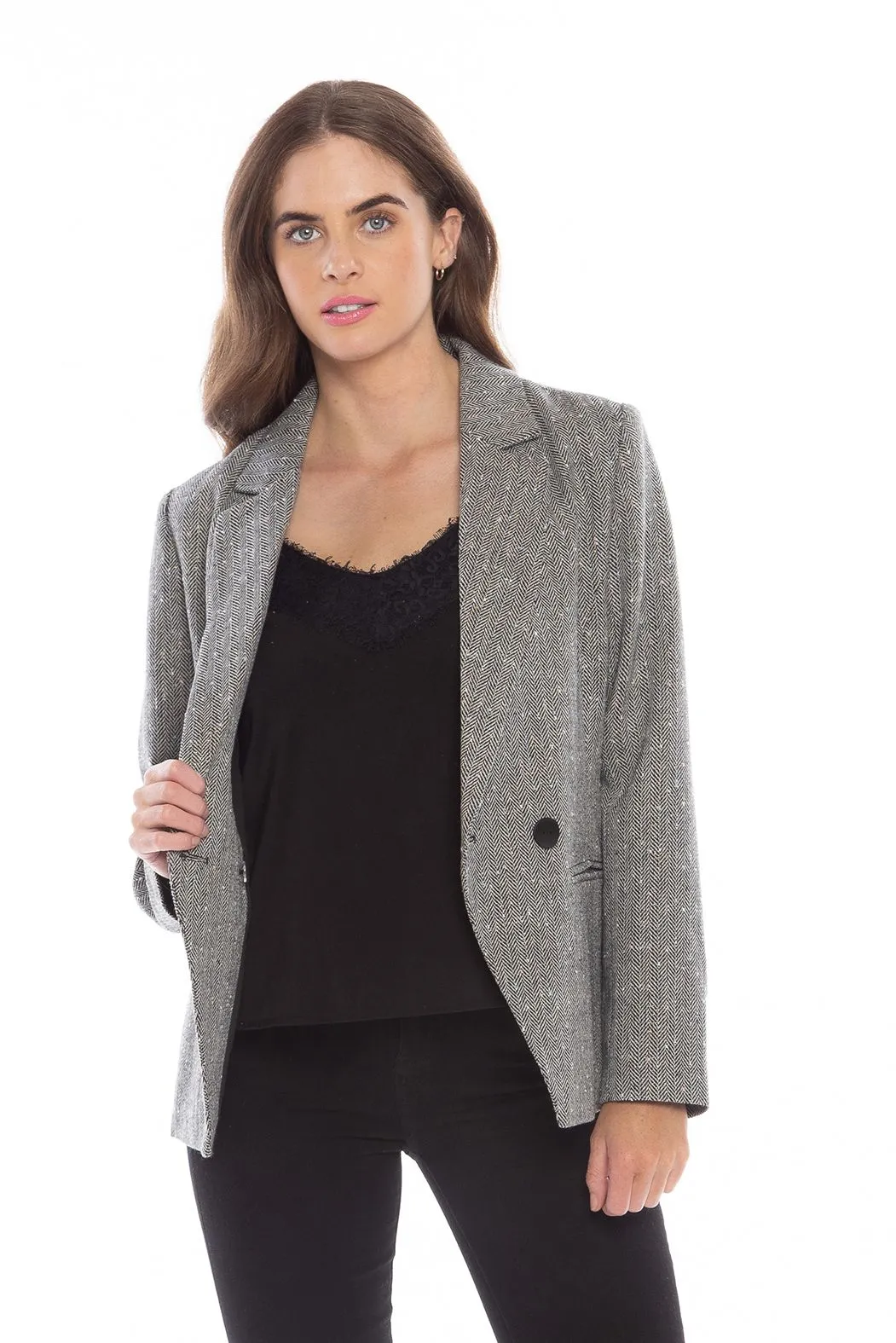 Jordanna Blazer - Sprinkle Houndstooth