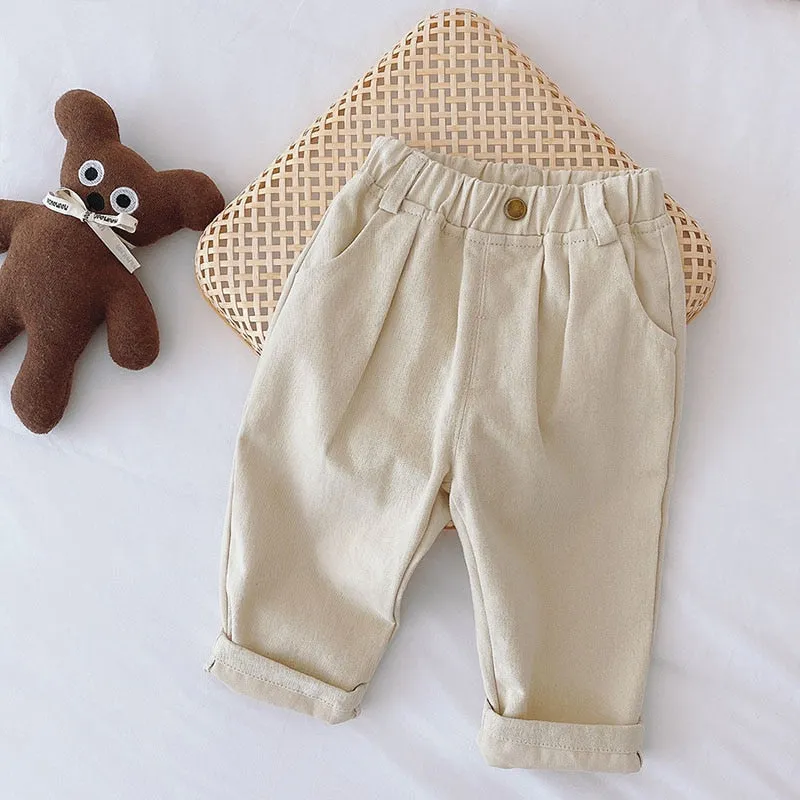 Kids Pants Solid Boys Pants Fashion Children Trousers Brief Kids Jeans