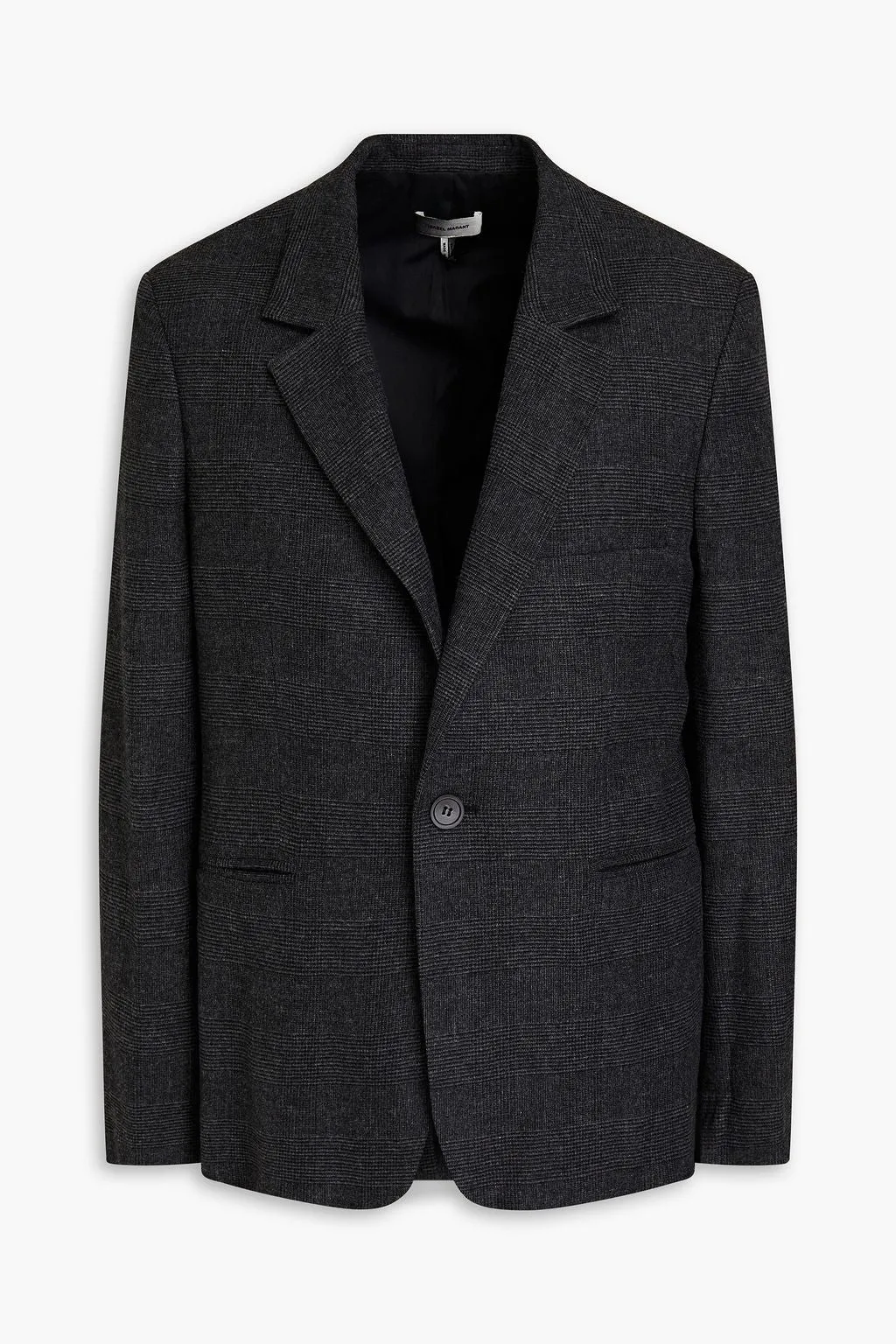 Lifin flannel jacket in Prince of Wales check ISABEL MARANT, anthracite