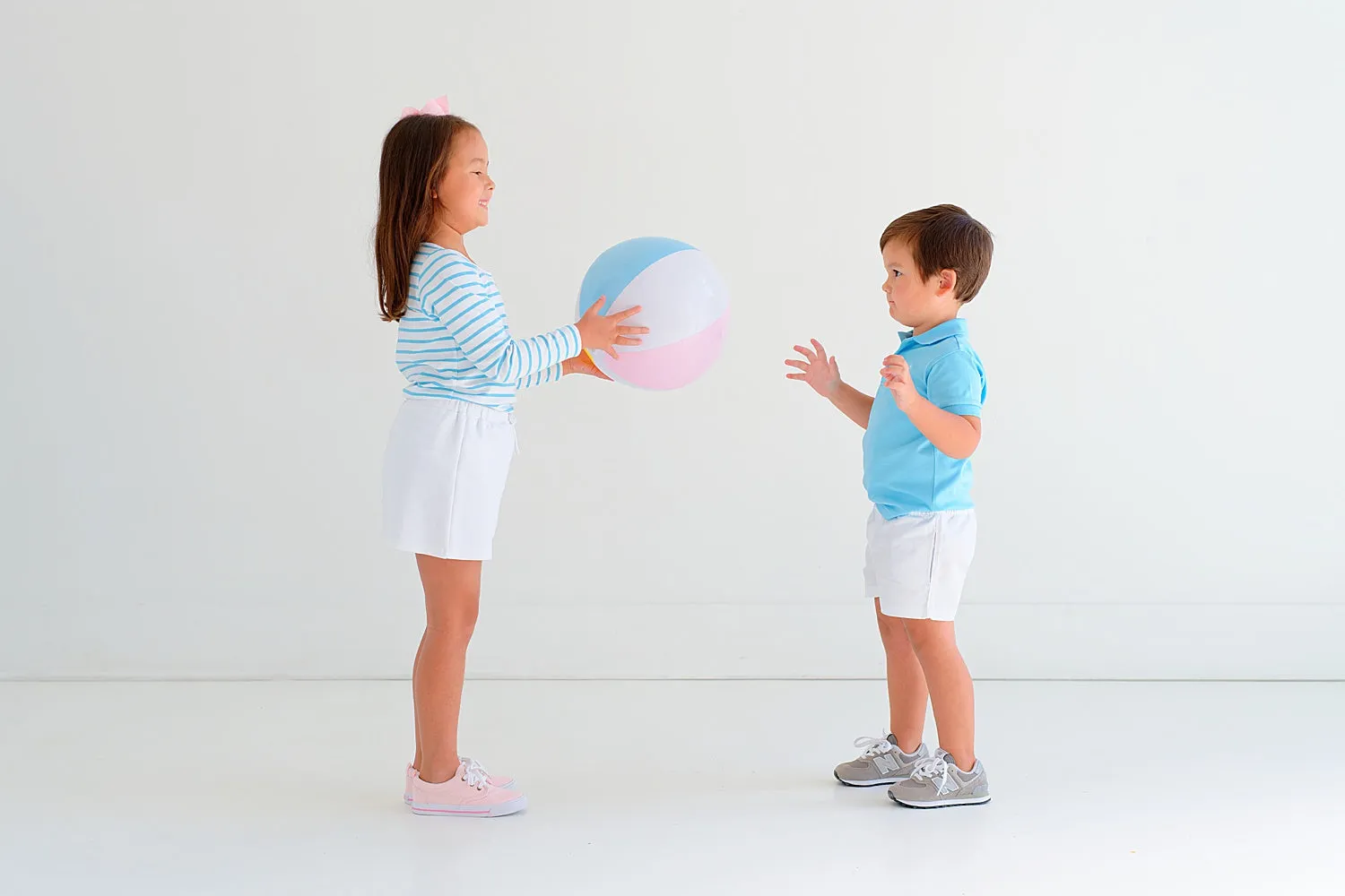 Long Sleeve Plain Jayne Play Shirt - Brookline Blue Stripe