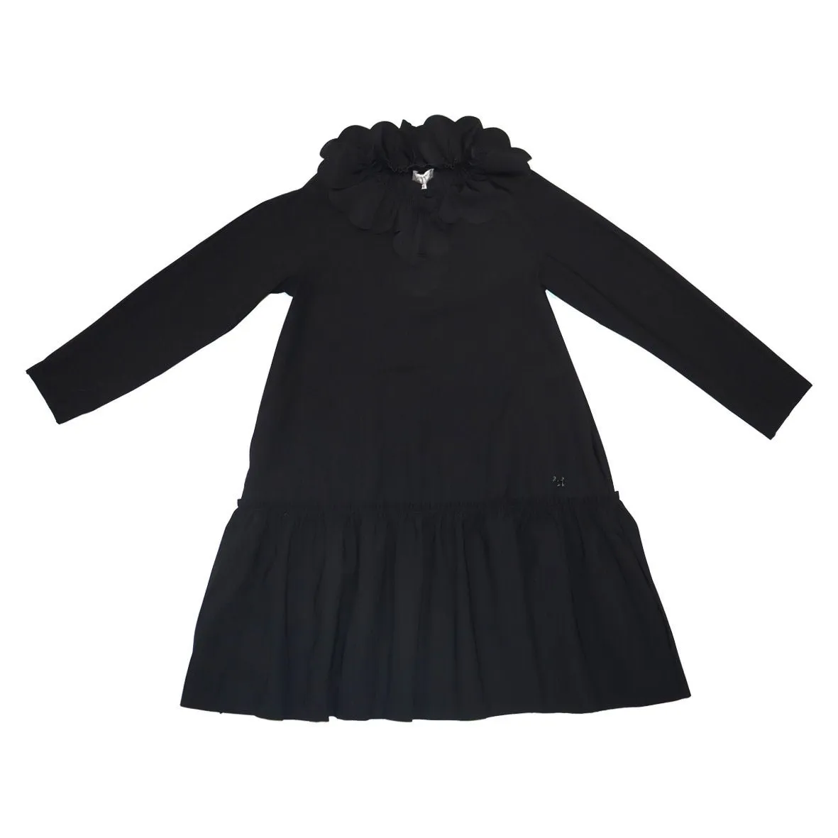 Long Sleeve Ruffle Collar Dress