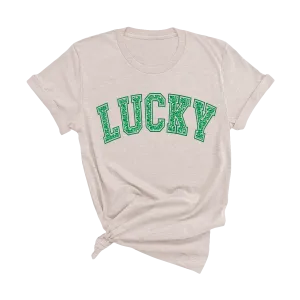 'Lucky' Leopard Graphic Tee