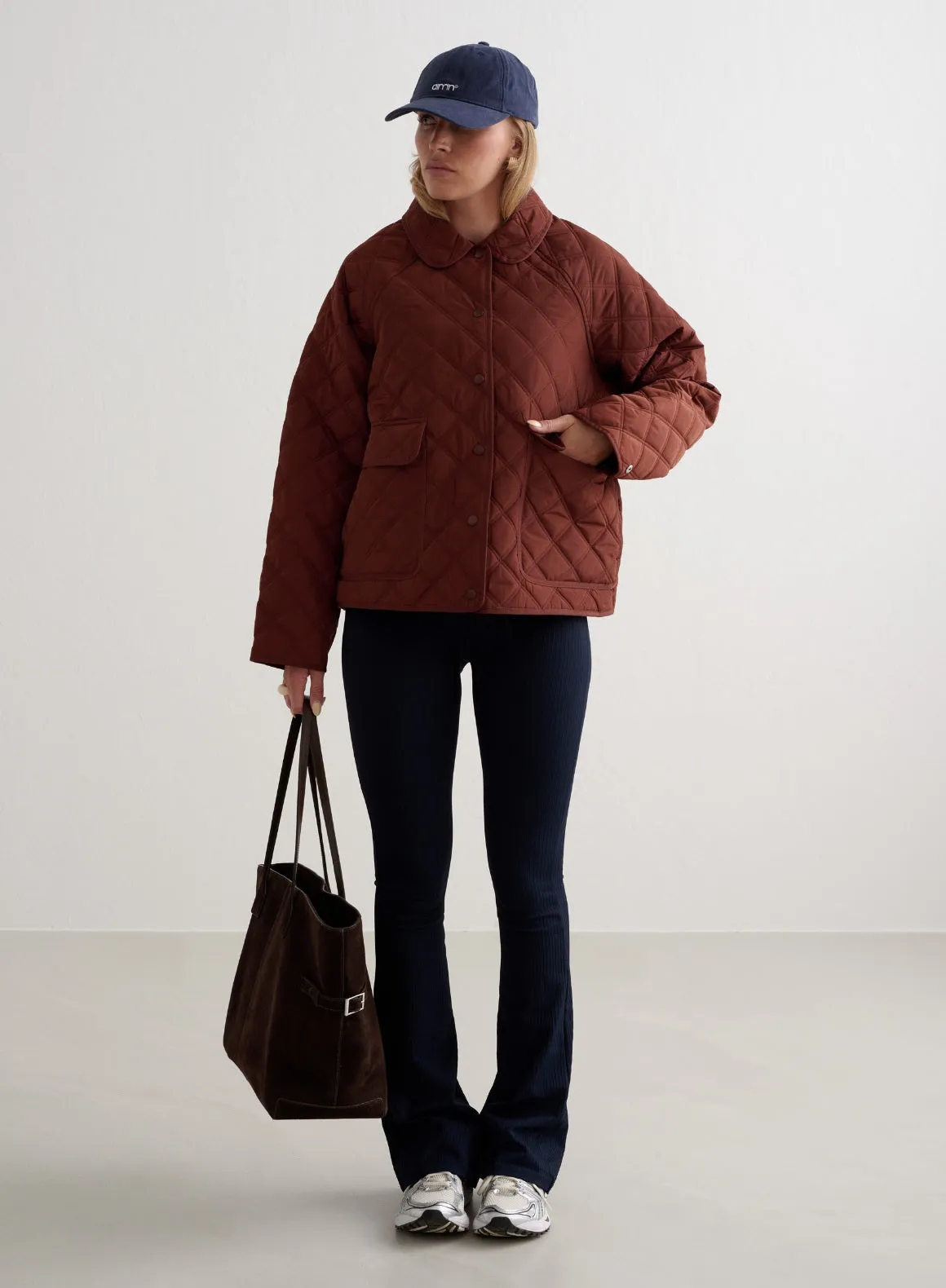 Mahogany Quilted Femme Jacket