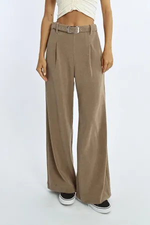 MBN Belted Wide Leg Pant