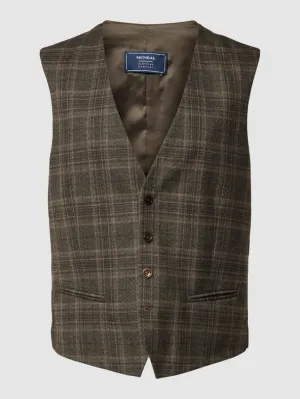 McNeal tartan vest, brown