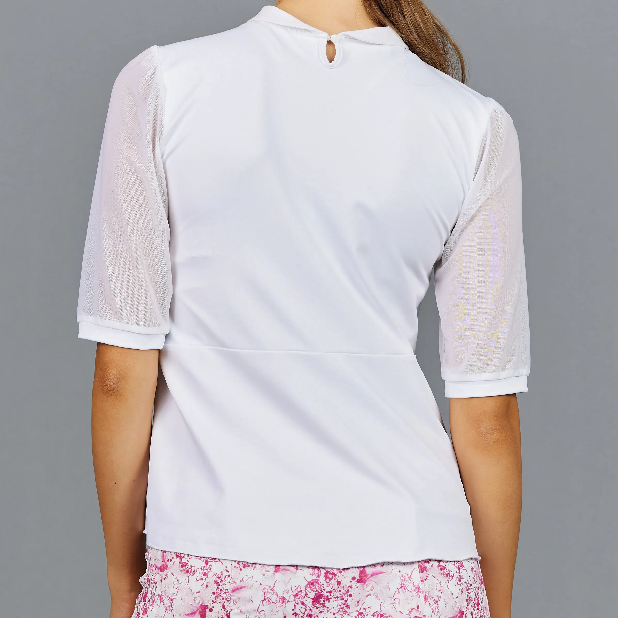 Meadow Preppy Collar Top (white)