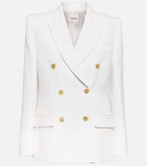 Nathan KHAITE double-breasted blazer, white