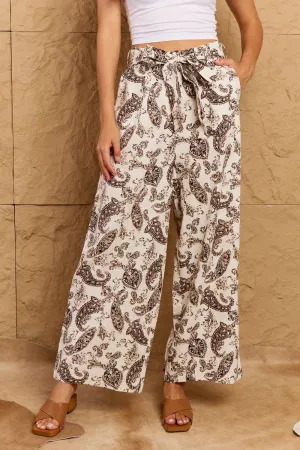 OOTD Look At MePaisley Printed Wide Leg Pants