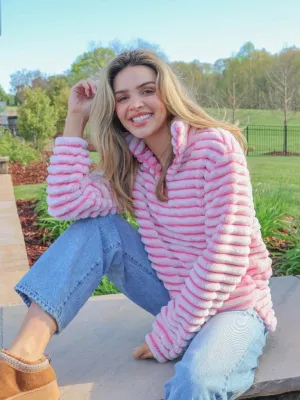 Pink Luxe Pullover Sherpa by Simply Southern