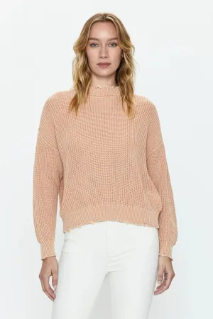 PIS Eva Crew Neck Sweater in Sandwashed Tan