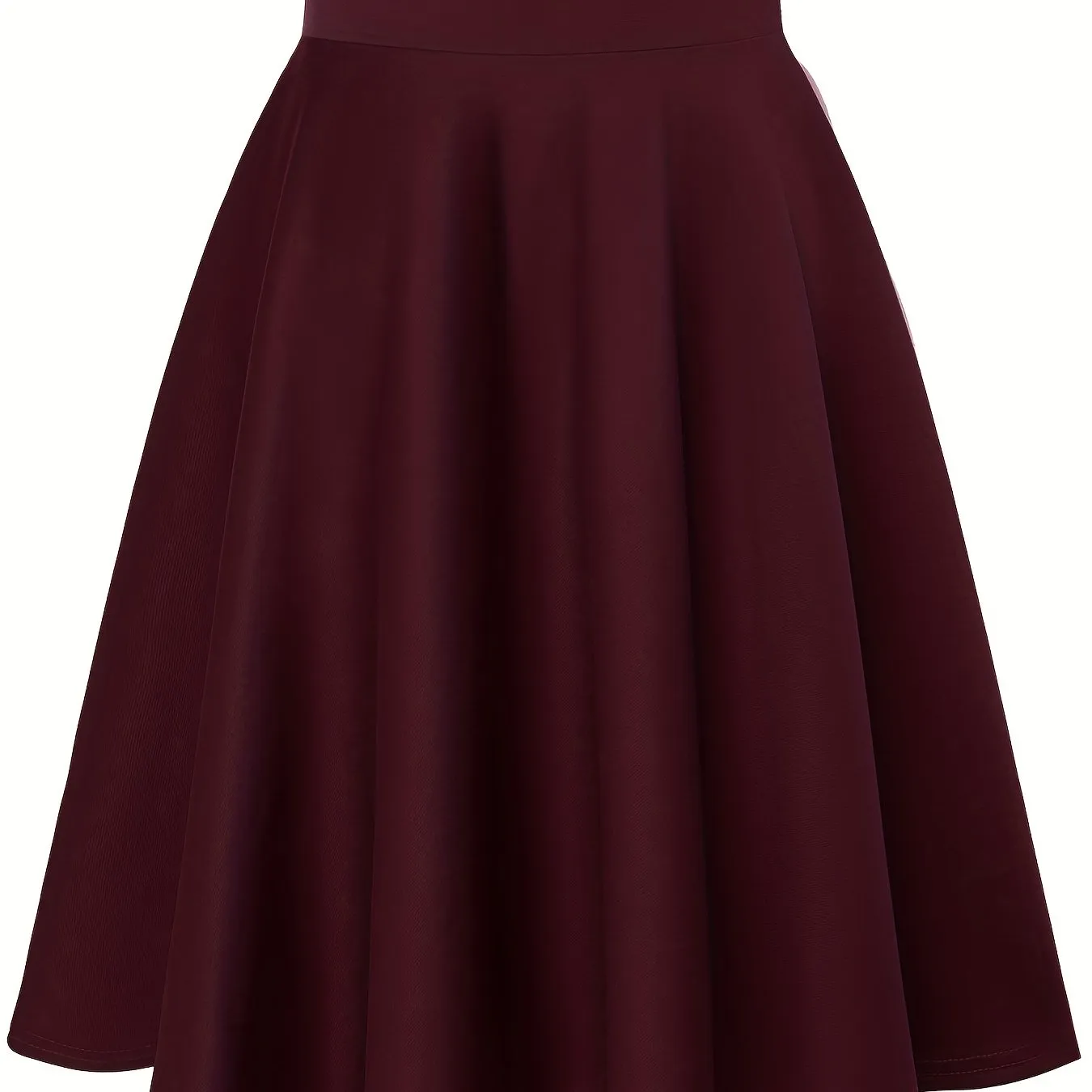 Pleated Skater Skirts Chic High Waist ALine Casual Style