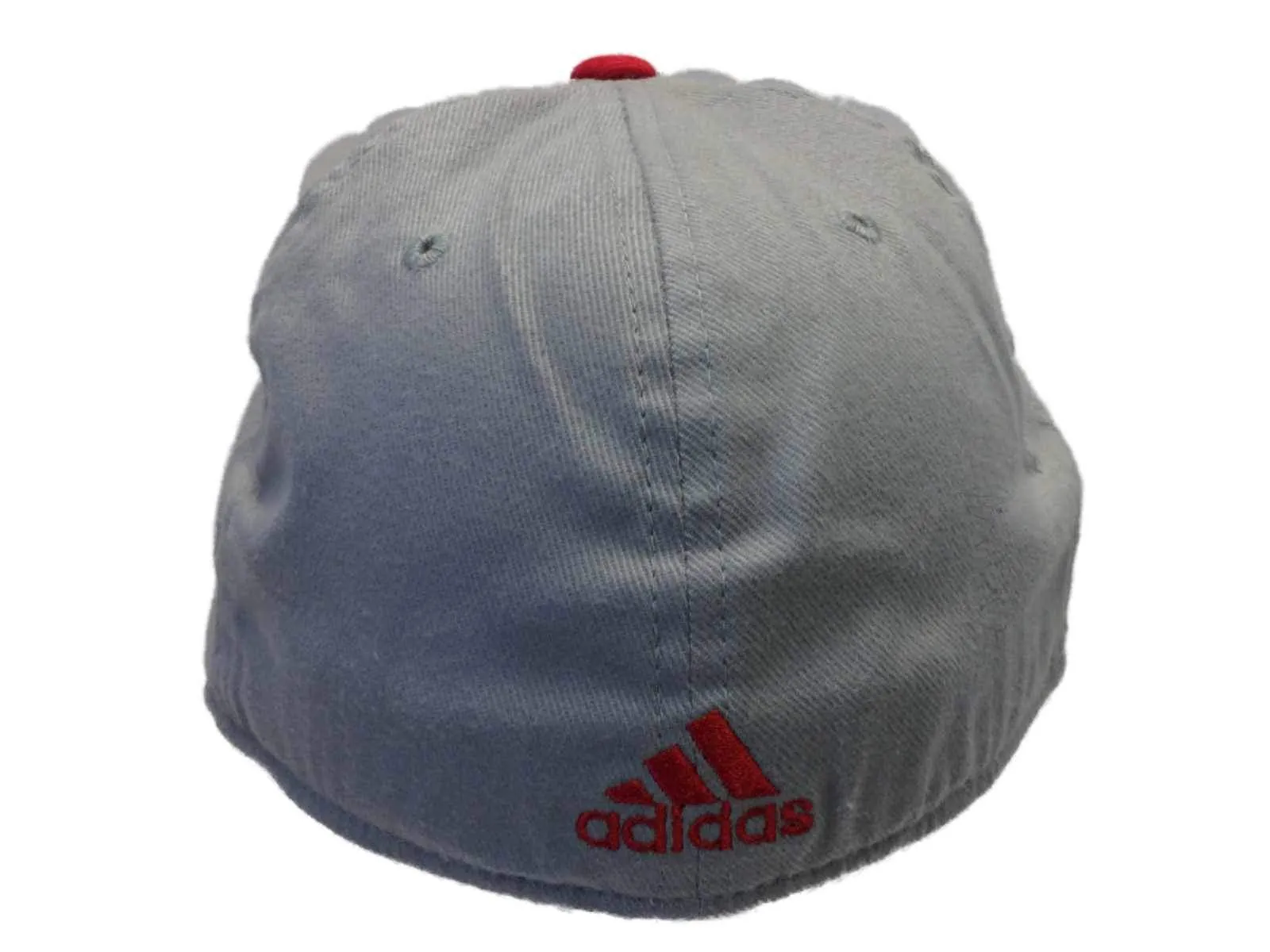 Portland Trail Blazers Adidas Light Gray Structured Fitted Hat Cap (S/M)