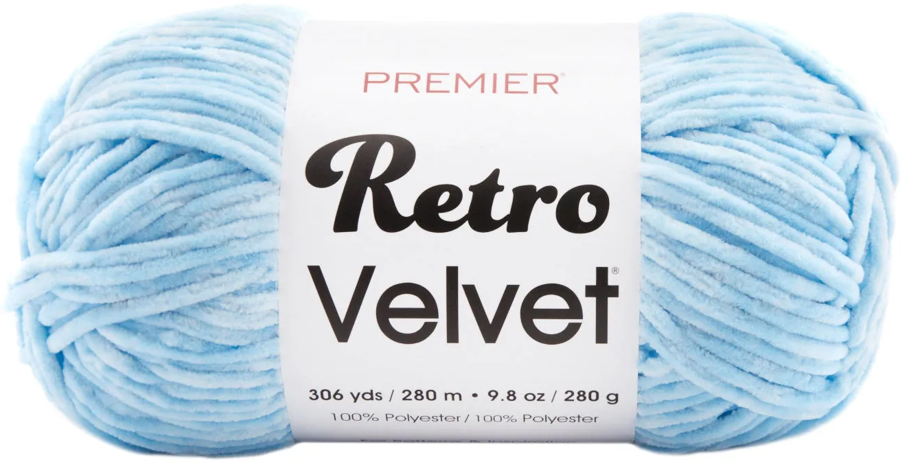 Premier Yarns Retro Velvet Yarn - Blue 280g