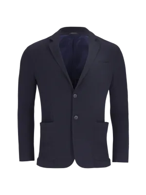 ribbed-texture unstructured suit